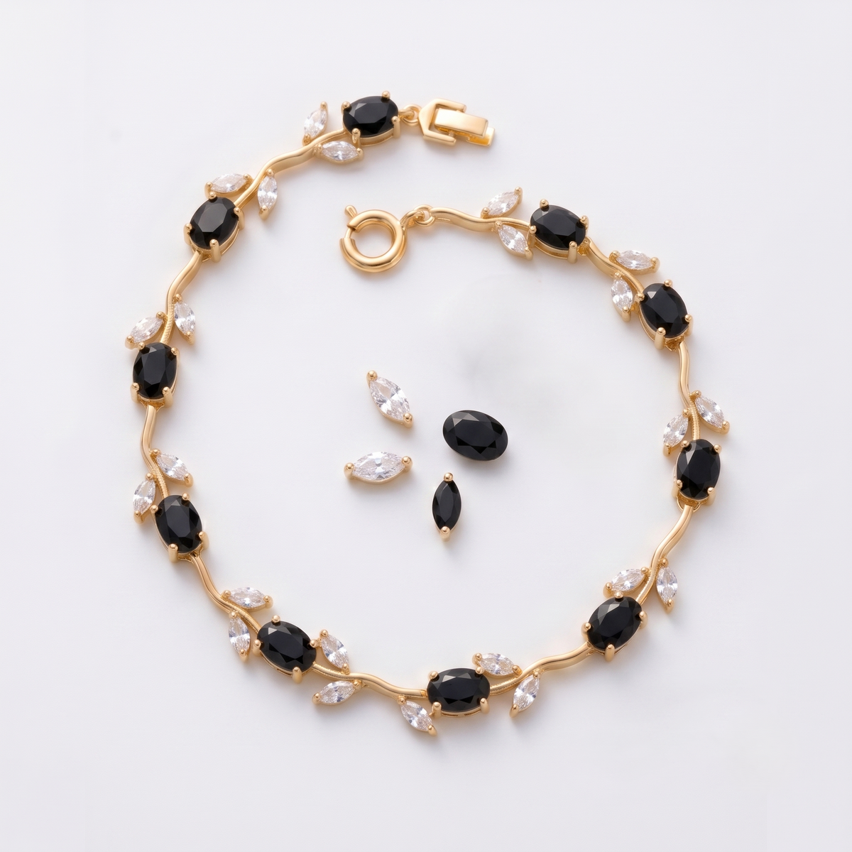 Tulip Bracelet – Elegant Floral Gemstone Jewelry