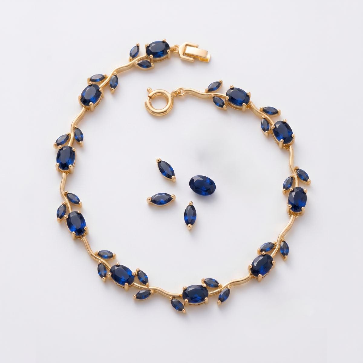 Tulip Bracelet – Elegant Floral Gemstone Jewelry