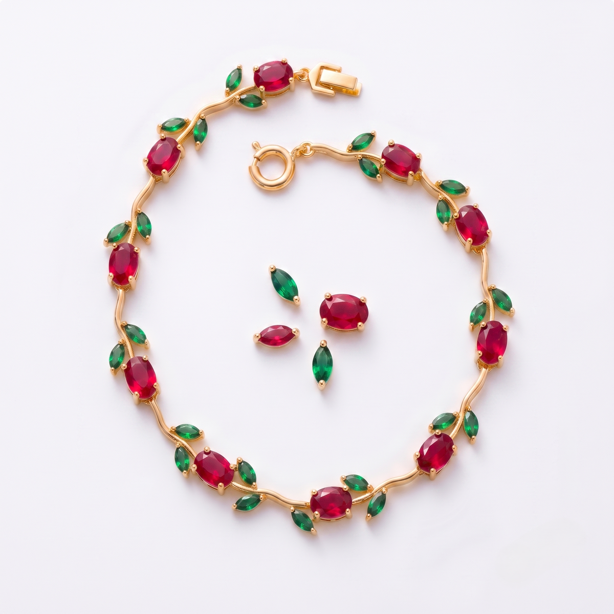 Tulip Bracelet – Elegant Floral Gemstone Jewelry