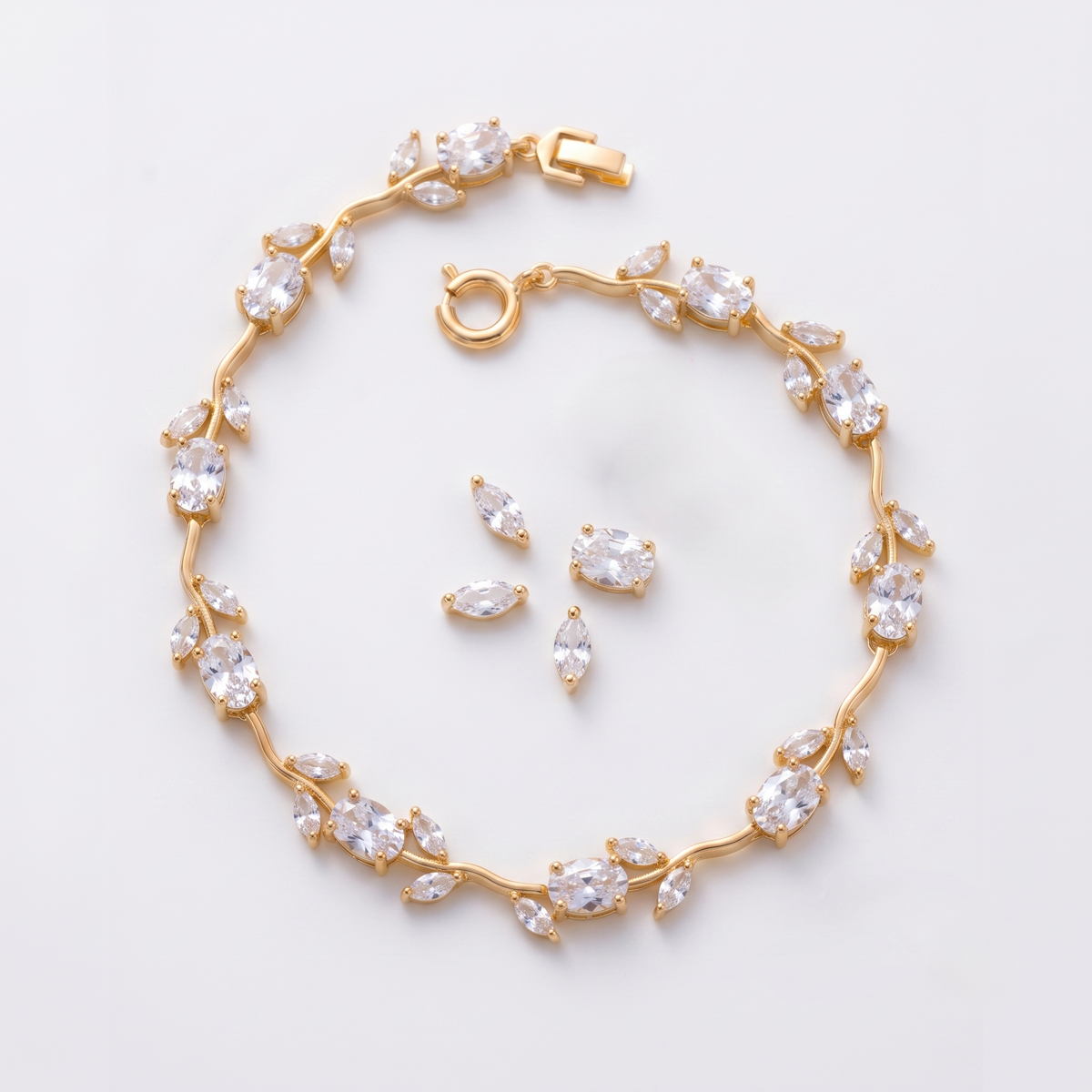 Tulip Bracelet – Elegant Floral Gemstone Jewelry