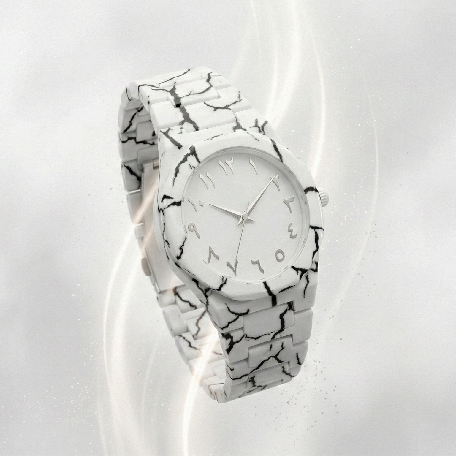 White Marble Arabic Aura