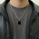 Black Enamel Square