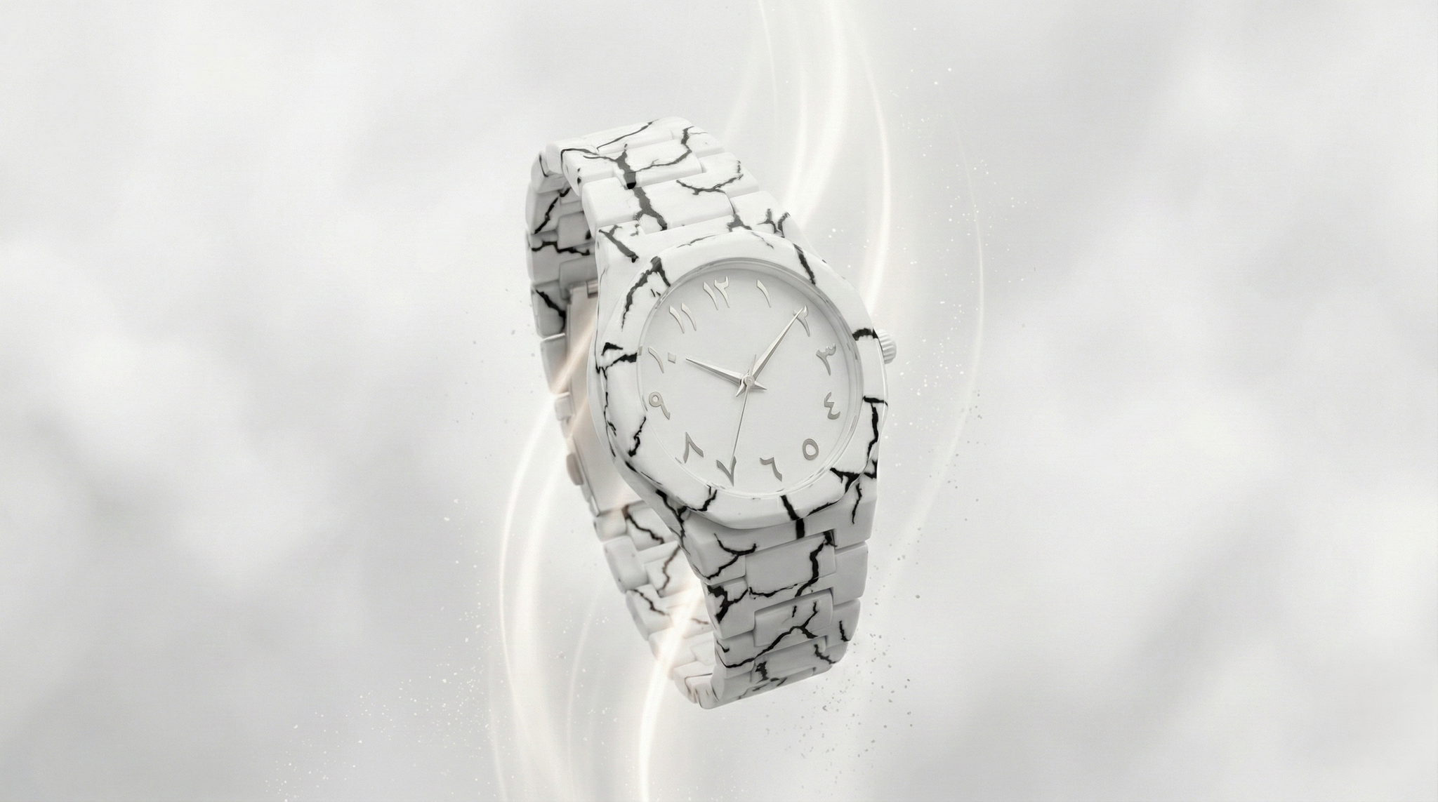 White Marble Arabic Aura