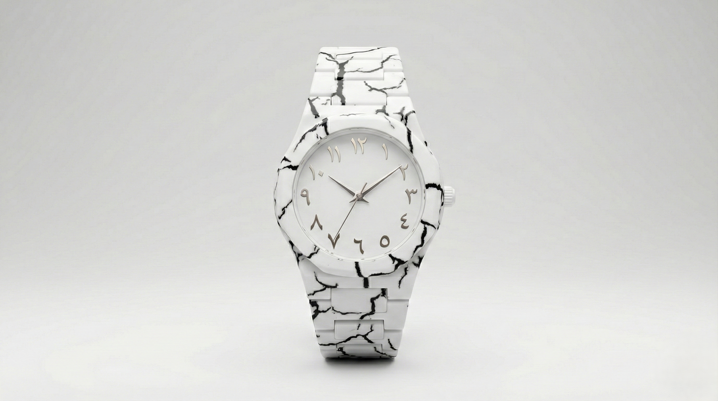 White Marble Arabic Aura